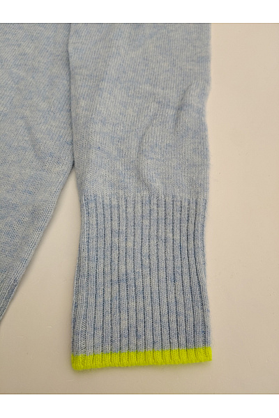 Brodie Cashmere Dámský kašmírový pulovr se srdcem modrý Vel. M | Brodie Cashmere | obrázek 2