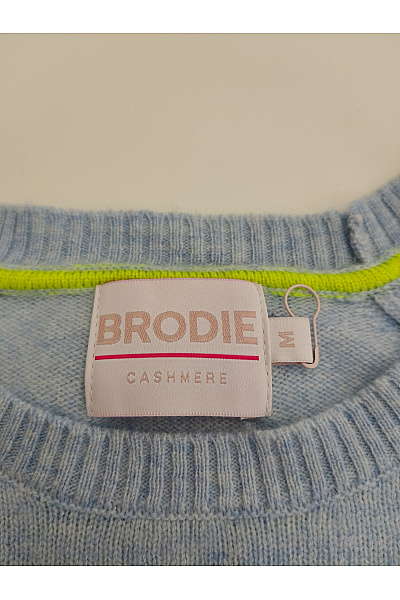 Brodie Cashmere Dámský kašmírový pulovr se srdcem modrý Vel. M | Brodie Cashmere | obrázek 4
