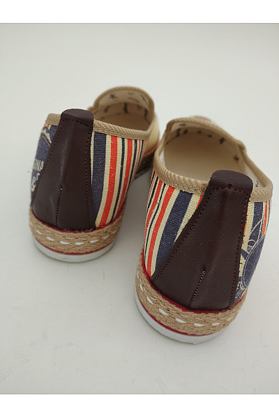 Goby Béžové espadrilky s potiskem dívky letní nazouvací Vel. EU 41 | goby | obrázek 4