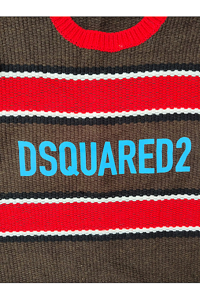 Dsquared2 Chlapecký vlněný pruhovaný svetr hnědý Velikost 16Y | Dsquared2 | obrázek 2