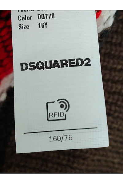 Dsquared2 Chlapecký vlněný pruhovaný svetr hnědý Velikost 16Y | Dsquared2 | obrázek 5