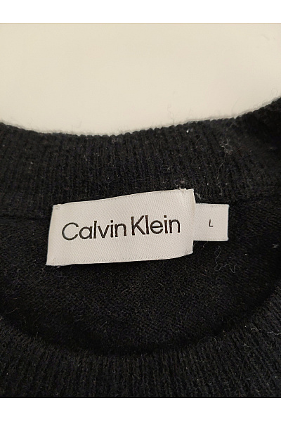 Calvin Klein Černobílý vzorovaný pletený pulovr oversized Velikost L | Calvin Klein | obrázek 5