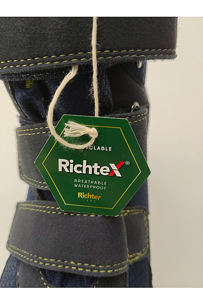 Richter Modré kotníkové zimní nepromokavé boty na suchý zip Vel. 37 | Richter | obrázek 10