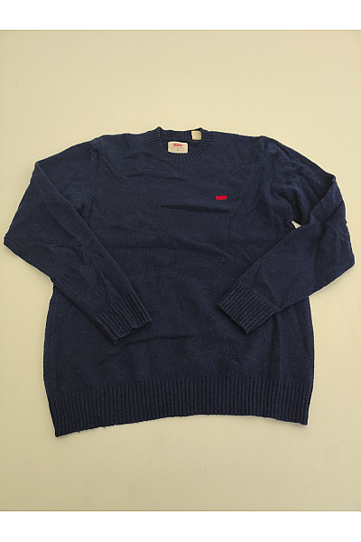 LEVIS Modrý vlněný pletený pulovr přes hlavu basic Vel. M | LEVIS | obrázek 2