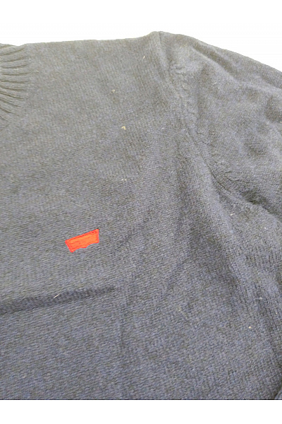 LEVIS Modrý vlněný pletený pulovr přes hlavu basic Vel. M | LEVIS | obrázek 4