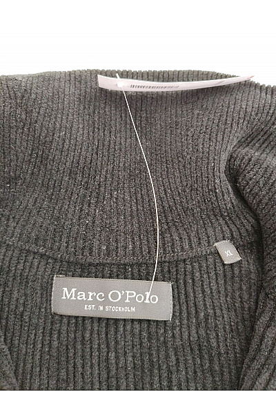 Marc O´Polo Pánský černý bavlněný pulovr se stojáčkem na zip Vel. XL | Marc O´Polo | obrázek 5