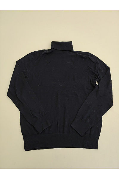 HACKETT Dámský černý Vlněný Rolák Merino Basic Vel. M