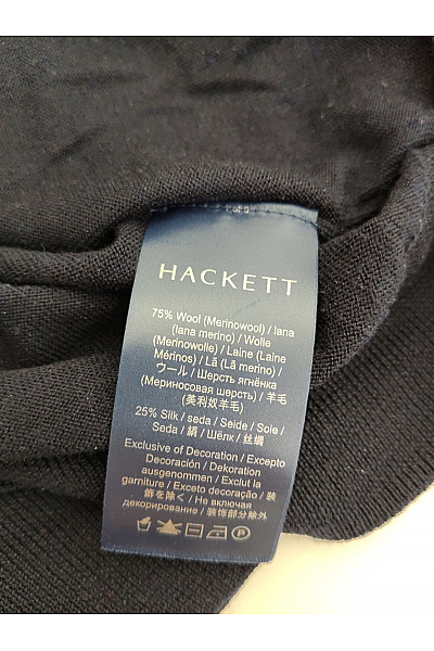 HACKETT Dámský černý vlněný rolák merino basic Vel. M | HACKETT | obrázek 6
