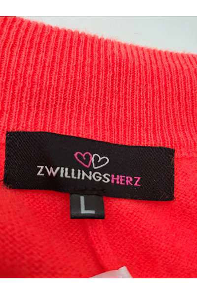 Zwillingsherz Oranžové kašmírové široké kalhoty s kapsami Velikost L | Zwillingsherz | obrázek 6