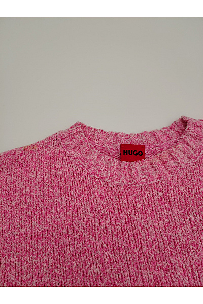 Hugo Boss Růžový pletený crop pulovr Velikost L | Hugo Boss | obrázek 4
