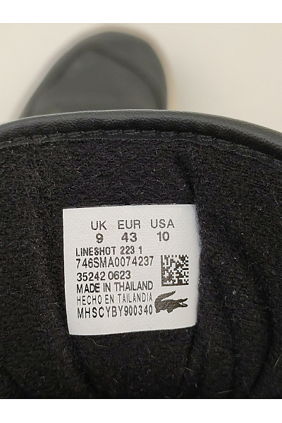 LACOSTE Pánské tenisky Lineshot Černé Vel. EU 43 | LACOSTE | obrázek 12