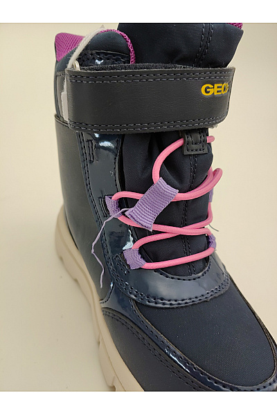 GEOX Dětské modré kotníkové zimní sněhule na suchý zip Vel. EU 30 | GEOX | obrázek 4