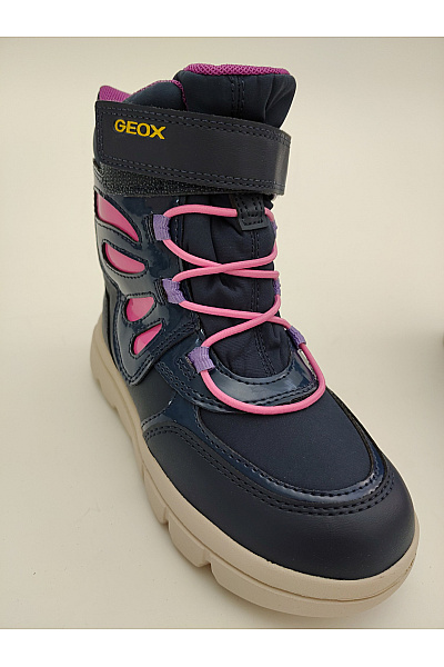 GEOX Dětské modré kotníkové zimní sněhule na suchý zip Vel. EU 30 | GEOX | obrázek 5