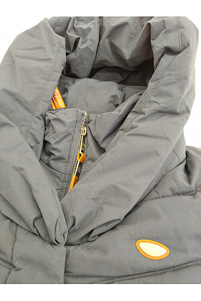 Ragwear Černé dlouhé prošívané zimní bundy s kapucí Vel. S | ragwear | obrázek 5