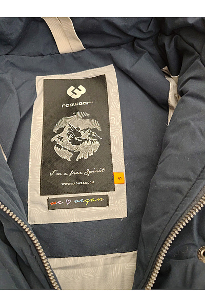 Ragwear Černé dlouhé prošívané zimní bundy s kapucí Vel. S | ragwear | obrázek 7