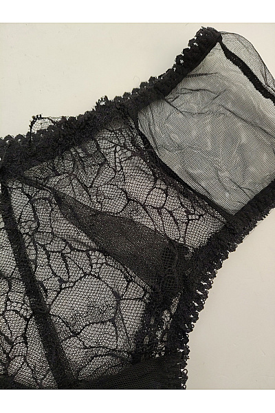 Elie pour Elle Černé luxusní krajkové kalhotky Vel. XL | Elie pour Elle | obrázek 3