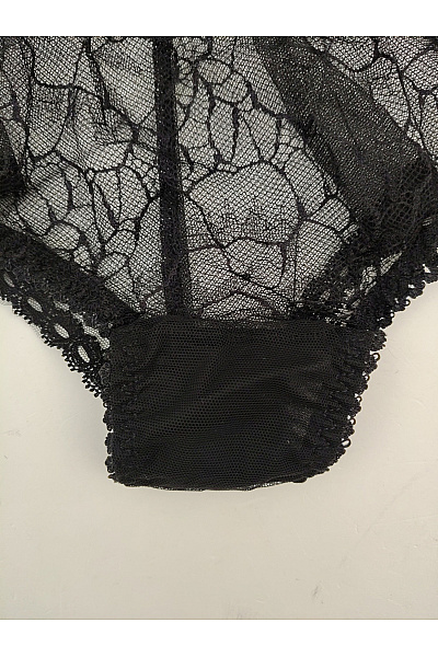Elie pour Elle Černé luxusní krajkové kalhotky Vel. XL | Elie pour Elle | obrázek 4