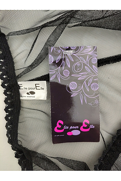 Elie pour Elle Černé luxusní krajkové kalhotky Vel. XL | Elie pour Elle | obrázek 6