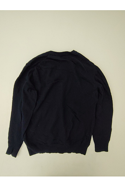 GANT Černý vlněný pulovr s výstřihem do V basic Velikost US 2XL | GANT | obrázek 6