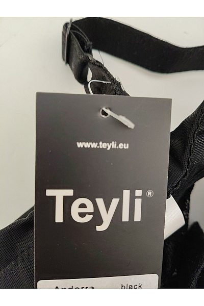TEYLI Černá krajková podprsenka bezkosticová s měkkými košíčky Velikost UK 34 | TEYLI | obrázek 6
