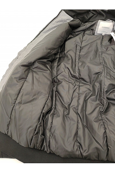 JACK & JONES Šedá pánská zimní bunda bomber s kapucí a kožešinou Vel. M | JACK & JONES | obrázek 7