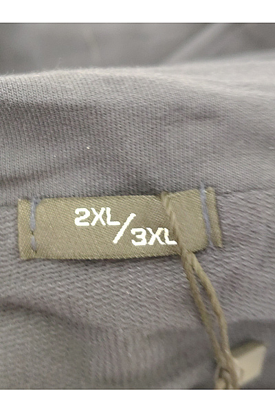 MOE Černé bavlněné šaty s dlouhým rukávem asymetrické volné Velikost 2XL/3XL | MOE | obrázek 8