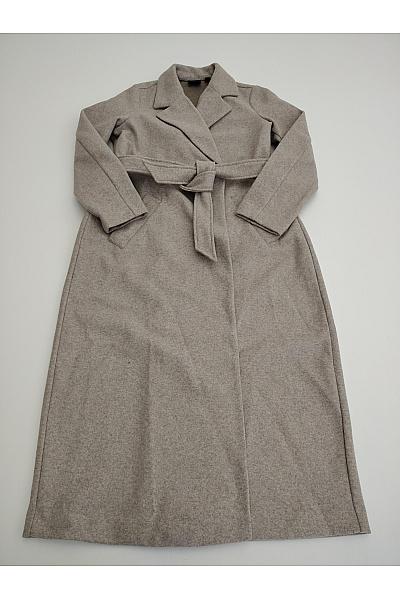 VERO MODA Béžový elegantní maxi kabát s páskem Vel. EU M | VERO MODA | obrázek 2