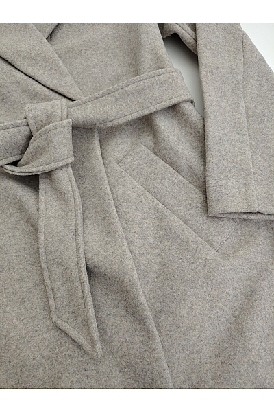 VERO MODA Béžový elegantní maxi kabát s páskem Vel. EU M | VERO MODA | obrázek 4