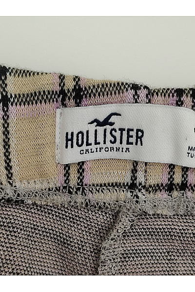 Hollister Béžové kostkované úzké kalhoty s vysokým pasem Velikost S | Hollister | obrázek 4