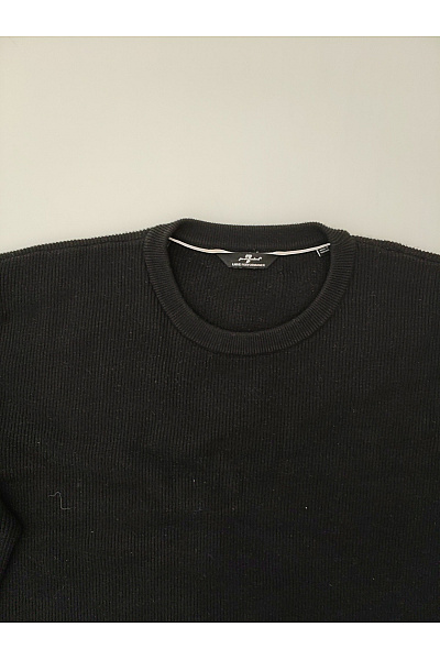7 for all mankind Černý dámský basic pulovr s dlouhým rukávem Vel. XL | 7 for all mankind | obrázek 3