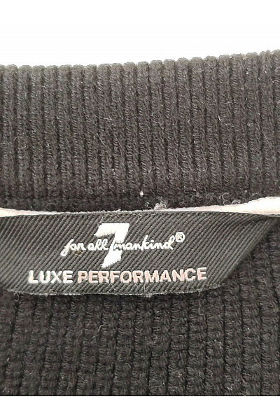 7 for all mankind Černý dámský basic pulovr s dlouhým rukávem Vel. XL | 7 for all mankind | obrázek 4