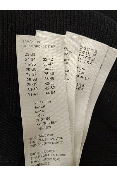 7 for all mankind Černý dámský basic pulovr s dlouhým rukávem Vel. XL | 7 for all mankind | obrázek 6