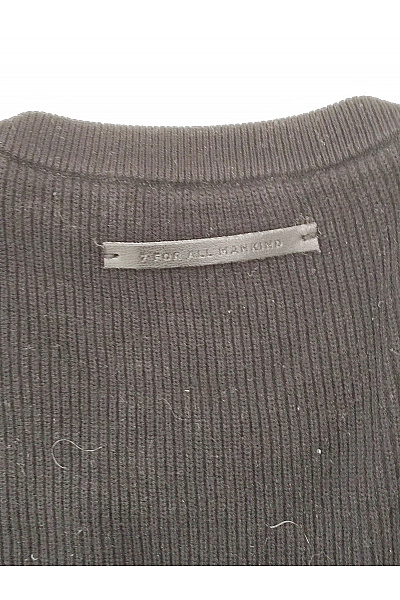 7 for all mankind Černý dámský basic pulovr s dlouhým rukávem Vel. XL | 7 for all mankind | obrázek 8