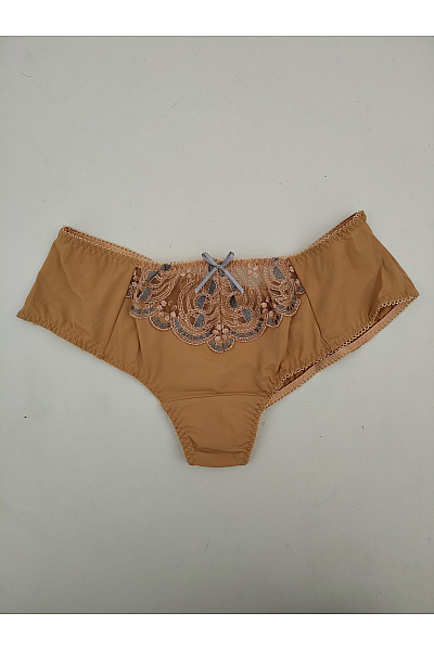 Elie Pour Elle Dámské Hnědé Krajkové Kalhotky Luxusní Velikost M