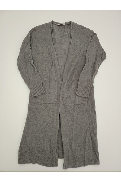 Max Mara Šedý Pletený Kardigan Dlouhý Basic Velikost M