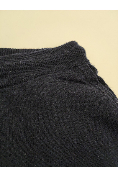 FYNCH-HATTON Černé vlněné úpletové tepláky merino Velikost L | FYNCH-HATTON | obrázek 3