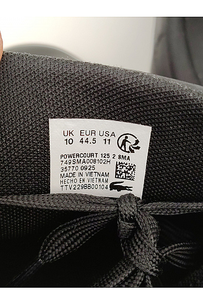 LACOSTE Pánské tenisky Carnaby Set Černé Velikost EU 44.5 | LACOSTE | obrázek 12