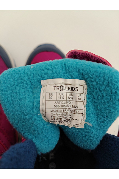 TROLLKIDS Dětské fialové kotníkové zimní boty na suchý zip Velikost EU 30 | TROLLKIDS | obrázek 10