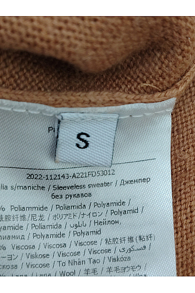 GAUDI Dámská pletená vesta bez rukávů oversize oboustranná Vel. S | GAUDI | obrázek 6