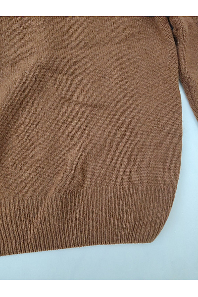 royal class Pánský hnědý pletený pulovr basic Velikost XXL | royal class | obrázek 2