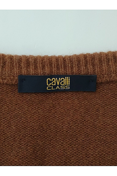 royal class Pánský hnědý pletený pulovr basic Velikost XXL | royal class | obrázek 3
