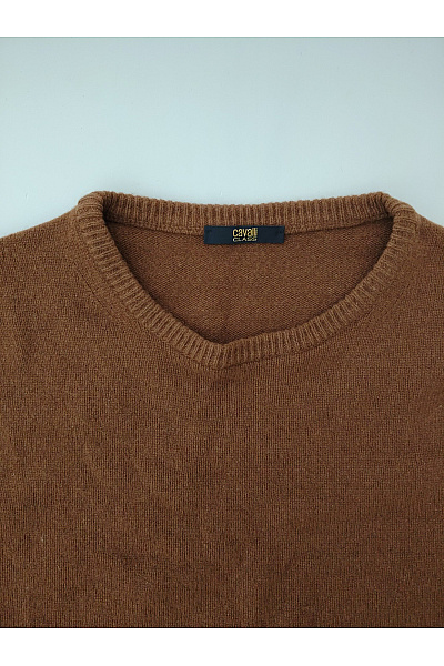 royal class Pánský hnědý pletený pulovr basic Velikost XXL | royal class | obrázek 4