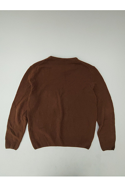 royal class Pánský hnědý pletený pulovr basic Velikost XXL | royal class | obrázek 7