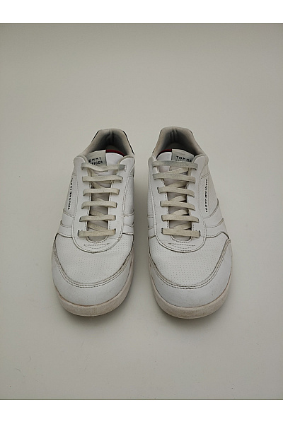 TOMMY HILFIGER Pánské tenisky TH Hi Vulc Core Low Leather Bílé Velikost EU 45 | TOMMY HILFIGER | obrázek 3