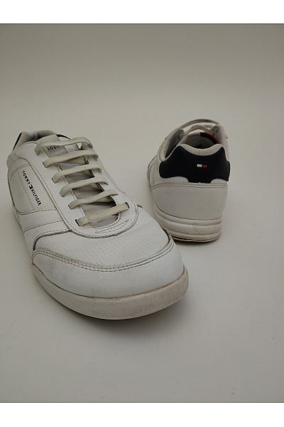 TOMMY HILFIGER Pánské tenisky TH Hi Vulc Core Low Leather Bílé Velikost EU 45 | TOMMY HILFIGER | obrázek 4
