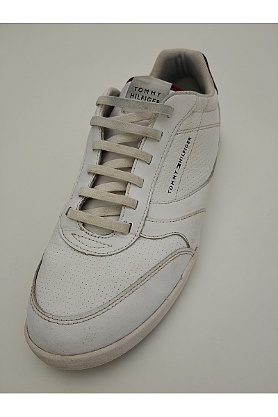 TOMMY HILFIGER Pánské tenisky TH Hi Vulc Core Low Leather Bílé Velikost EU 45 | TOMMY HILFIGER | obrázek 7