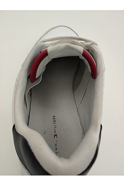 TOMMY HILFIGER Pánské tenisky TH Hi Vulc Core Low Leather Bílé Velikost EU 45 | TOMMY HILFIGER | obrázek 8