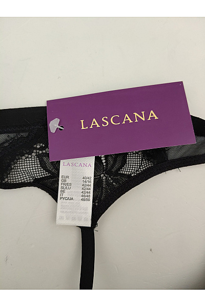 Lasca Černé luxusní tanga s kamínky Velikost EU 40/42 | Lasca | obrázek 7