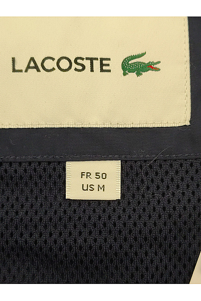 LACOSTE Modrá pánská větrová bunda s kapucí se zipem Vel. M | LACOSTE | obrázek 9
