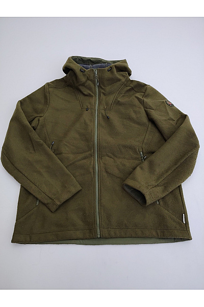 MALOJA Dámská khaki fleecová bunda s kapucí se zipem Vel. XL | MALOJA | obrázek 2
